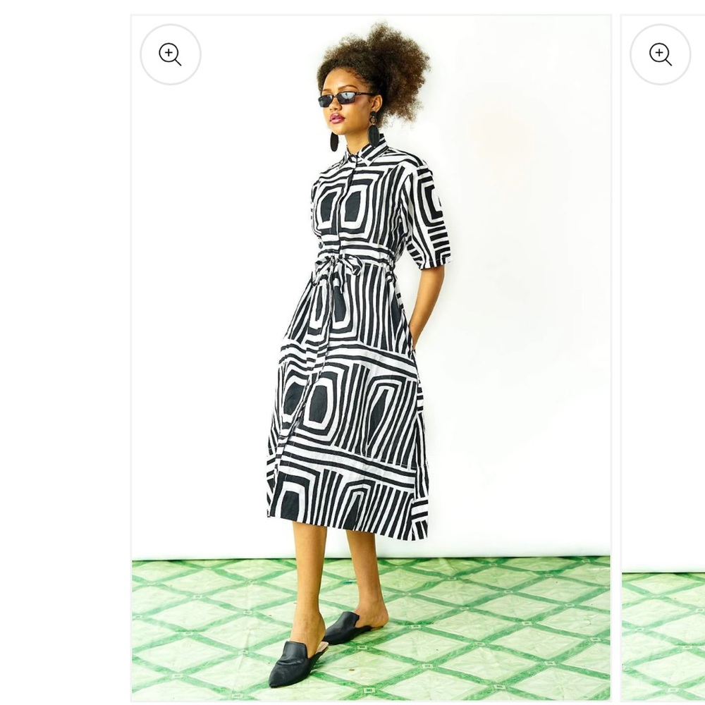 Yevu drawstring midi dress, XL